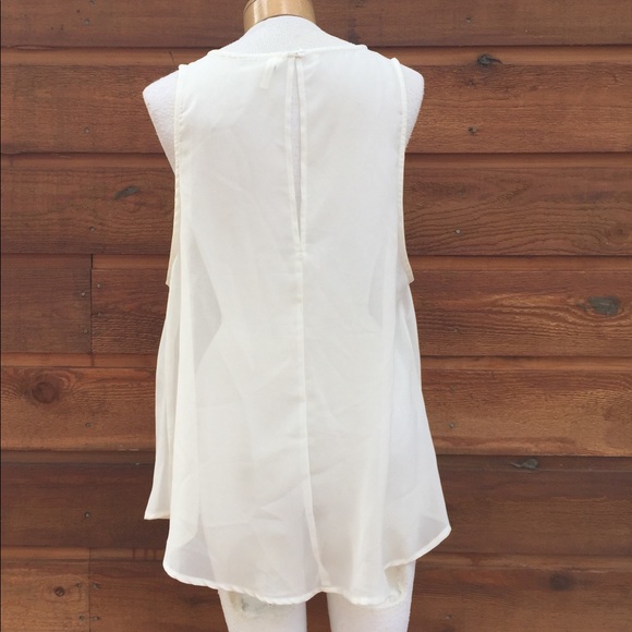 Live 4 Truth 2XL Sheer Embroidered Top Sleeveless Gauzy Lightweight Summer Shirt - Picture 4 of 8